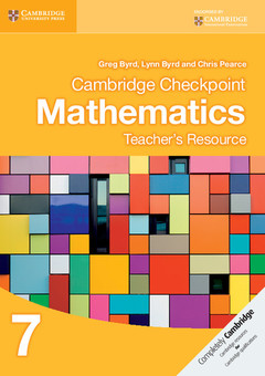 Couverture de l’ouvrage Cambridge Checkpoint Mathematics Teacher's Resource 7