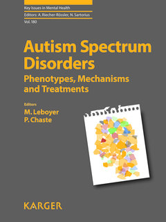 Couverture de l’ouvrage Autism Spectrum Disorders 