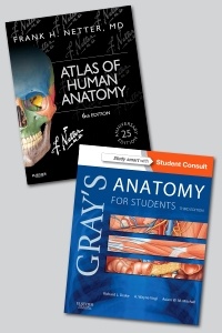 Couverture de l’ouvrage Netter Atlas of Human Anatomy and Gray's Anatomy for Students Package