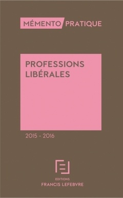 Couverture de l’ouvrage Professions libérales 2015/2016