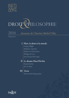 Couverture de l’ouvrage Droit & Philosophie. Annuaire de l'Institut Michel Villey 2014 - Volume 6