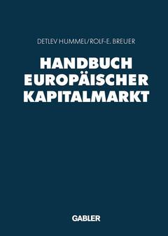 Couverture de l’ouvrage Handbuch Europäischer Kapitalmarkt