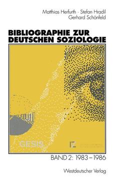 Couverture de l’ouvrage Bibliographie zur deutschen Soziologie