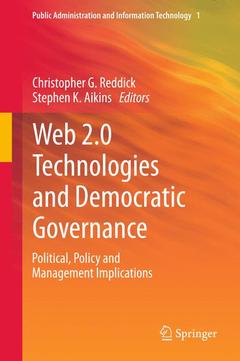 Couverture de l’ouvrage Web 2.0 Technologies and Democratic Governance