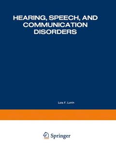 Couverture de l’ouvrage Hearing, Speech, and Communication Disorders