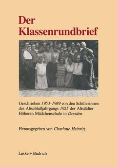 Couverture de l’ouvrage Der Klassenrundbrief