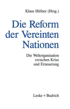 Couverture de l’ouvrage Die Reform der Vereinten Nationen