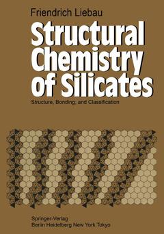 Couverture de l’ouvrage Structural Chemistry of Silicates