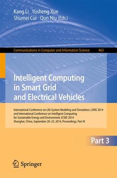 Couverture de l’ouvrage Intelligent Computing in Smart Grid and Electrical Vehicles