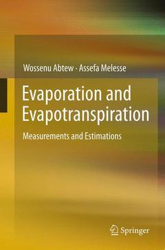 Couverture de l’ouvrage Evaporation and Evapotranspiration