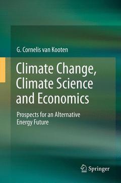 Couverture de l’ouvrage Climate Change, Climate Science and Economics