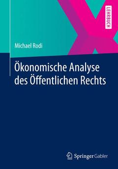 Cover of the book Ökonomische Analyse des Öffentlichen Rechts