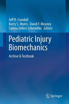 Couverture de l’ouvrage Pediatric Injury Biomechanics