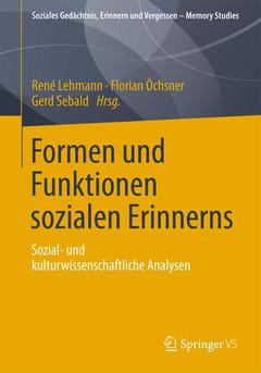 Couverture de l’ouvrage Formen und Funktionen sozialen Erinnerns