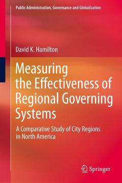 Couverture de l’ouvrage Measuring the Effectiveness of Regional Governing Systems