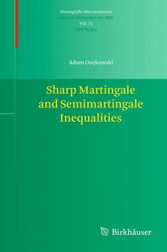 Cover of the book Sharp Martingale and Semimartingale Inequalities