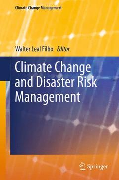 Couverture de l’ouvrage Climate Change and Disaster Risk Management