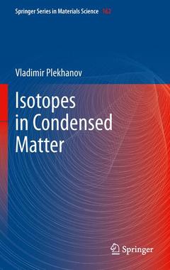 Couverture de l’ouvrage Isotopes in Condensed Matter