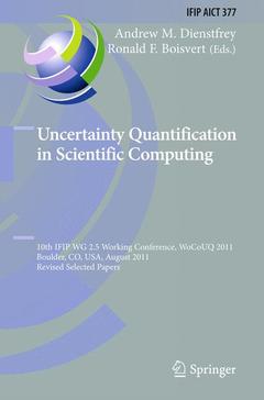 Couverture de l’ouvrage Uncertainty Quantification in Scientific Computing
