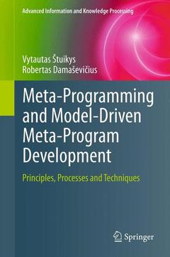 Couverture de l’ouvrage Meta-Programming and Model-Driven Meta-Program Development