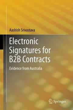 Cover of the book Electronic Signatures for B2B Contracts
