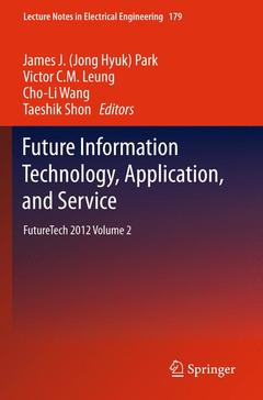 Couverture de l’ouvrage Future Information Technology, Application, and Service
