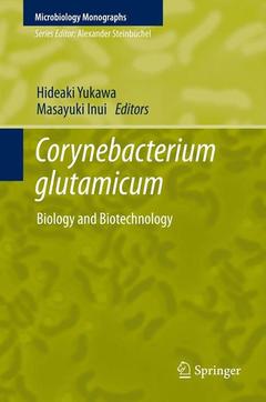Couverture de l’ouvrage Corynebacterium glutamicum