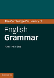 Couverture de l’ouvrage The Cambridge Dictionary of English Grammar