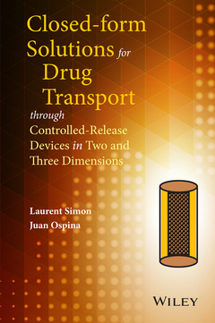 Cover of the book Closed-form Solutions for Drug Transport through Controlled-Release Devices in Two and Three Dimensions
