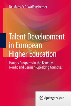 Cover of the book Talent Development in European Higher Education