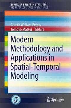 Couverture de l’ouvrage Modern Methodology and Applications in Spatial-Temporal Modeling