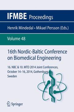 Couverture de l’ouvrage 16th Nordic-Baltic Conference on Biomedical Engineering