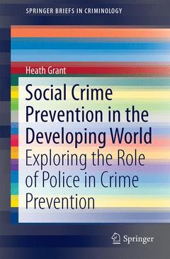 Couverture de l’ouvrage Social Crime Prevention in the Developing World