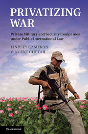 Couverture de l’ouvrage Privatizing War