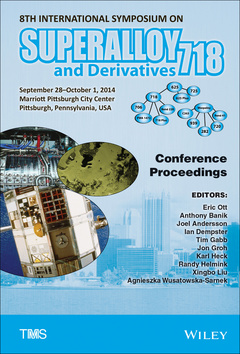 Couverture de l’ouvrage 8th International Symposium on Superalloy 718 and Derivatives