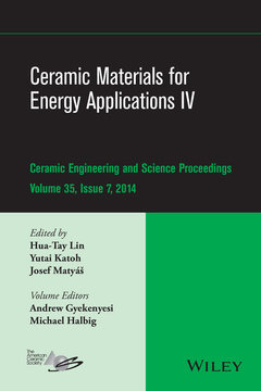 Couverture de l’ouvrage Ceramic Materials for Energy Applications IV