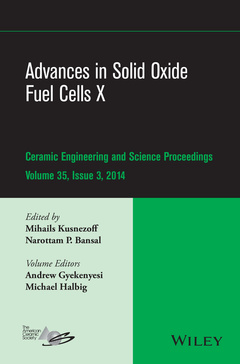 Couverture de l’ouvrage Advances in Solid Oxide Fuel Cells X, Volume 35, Issue 3