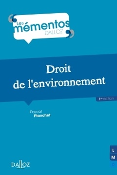 Couverture de l’ouvrage Droit de l'environnement - Les mémentos