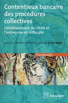 Cover of the book Contentieux bancaire des procédures collectives