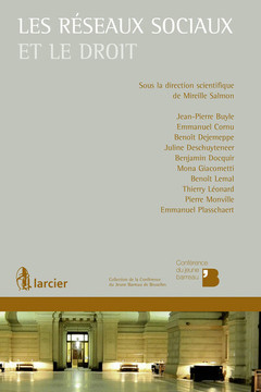 Cover of the book Les réseaux sociaux et le droit