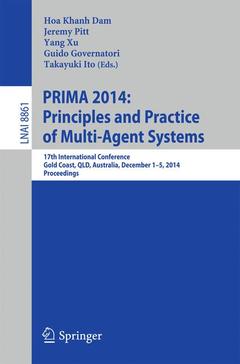 Couverture de l’ouvrage PRIMA 2014: Principles and Practice of Multi-Agent Systems