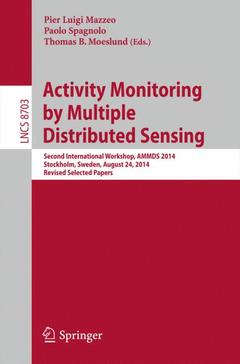 Couverture de l’ouvrage Activity Monitoring by Multiple Distributed Sensing