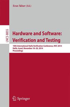 Couverture de l’ouvrage Hardware and Software: Verification and Testing