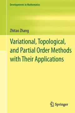 Couverture de l’ouvrage Variational, Topological, and Partial Order Methods with Their Applications