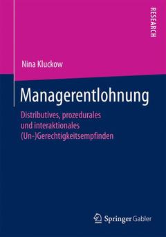 Cover of the book Managerentlohnung