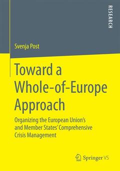 Couverture de l’ouvrage Toward a Whole-of-Europe Approach