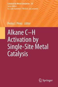 Couverture de l’ouvrage Alkane C-H Activation by Single-Site Metal Catalysis