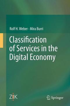 Cover of the book Classification of Services in the Digital Economy