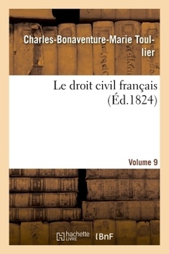 Couverture de l’ouvrage Le droit civil français. vol.9
