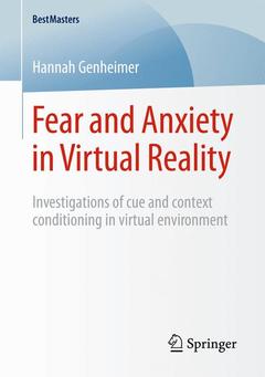 Cover of the book Fear and Anxiety in Virtual Reality